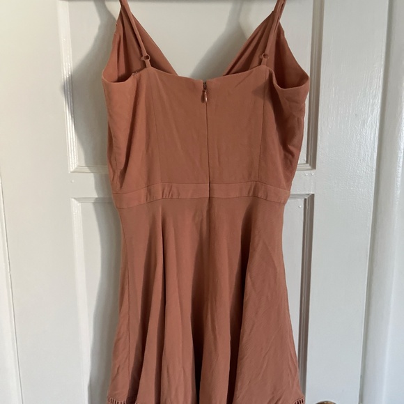 Lovers +Friends Rust Orange Boho Mini Dress β Crochet Detail β Size S - Picture 8 of 8